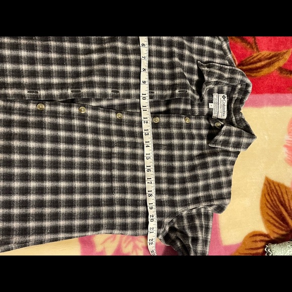 Columbia Men’s Plaid Long Sleeve Button Down Shirt | Gray | M - Picture 6 of 8